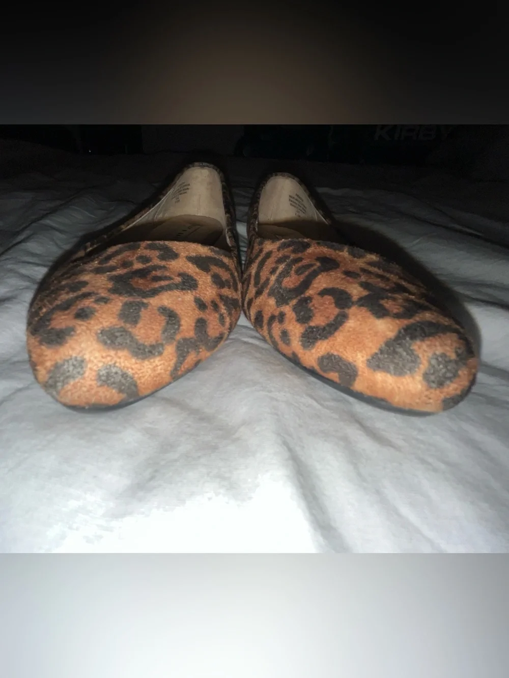 Kelly & Katie Leopard Print Pointed Toe Flats - Brown & Black